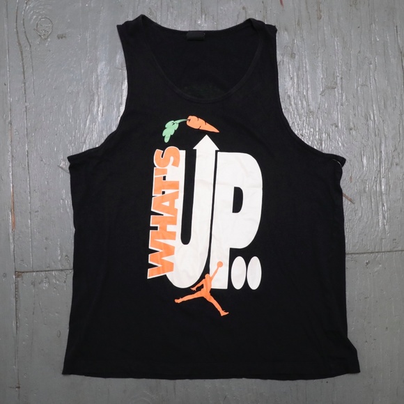 Nike Hare Jordan Whats Up Tank Top Jumpman Basketball Fitness Gym Workout Summer